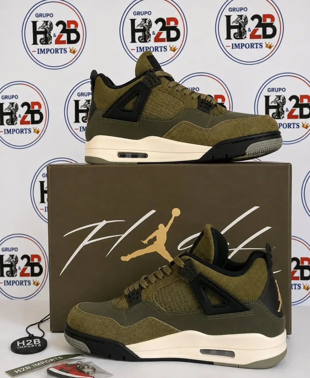 Air Jordan 4 verde-oliva